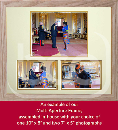 Example of our Multi Aperture Frame - Oak Effect